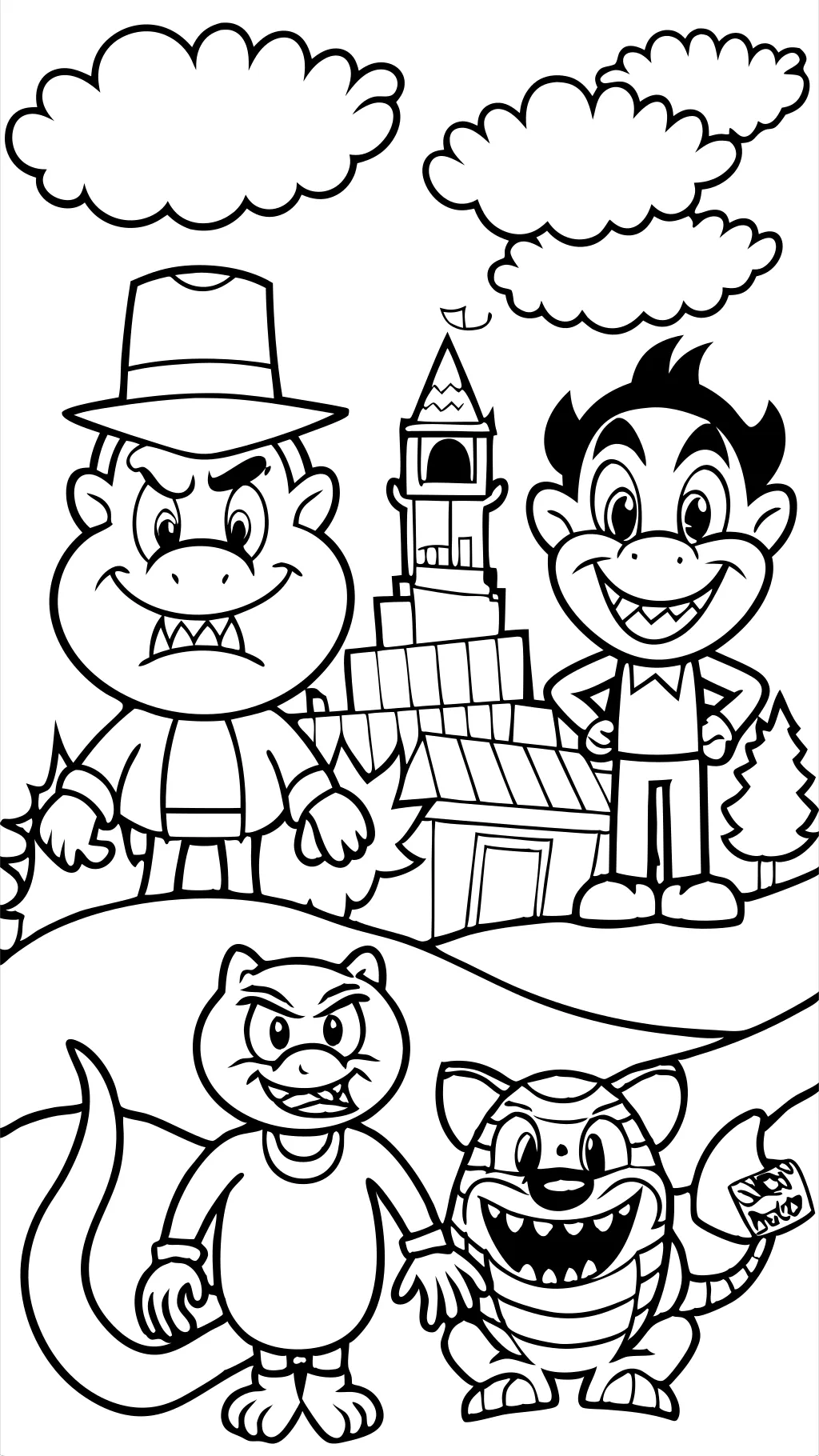 the bad guys coloring pages